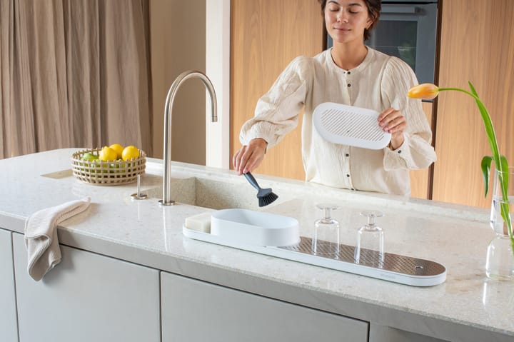 SinkStyle køkkenbordsorganizer sæt 2 dele, Mineral Fresh White Brabantia