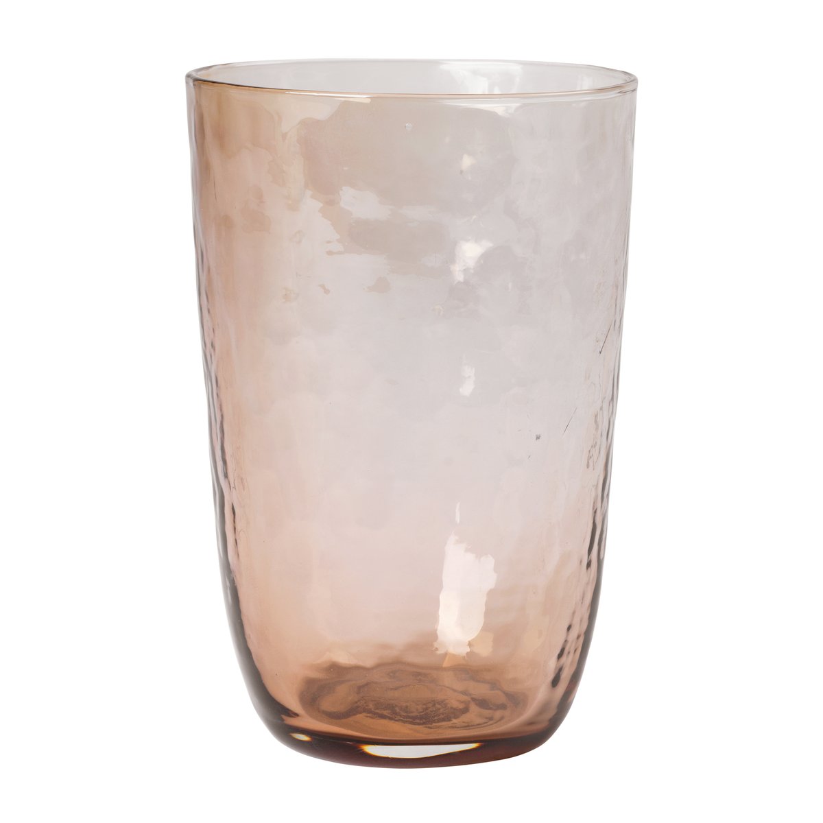 Broste Copenhagen Hammered drikkeglas 50 cl Brun