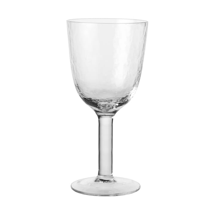 Hammered hvidvinsglas 30 cl - Klar - Broste Copenhagen