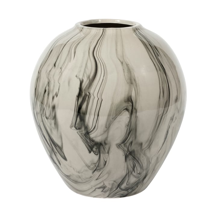 Ingrid keramikvase 25,5 cm - Beige-black - Broste Copenhagen