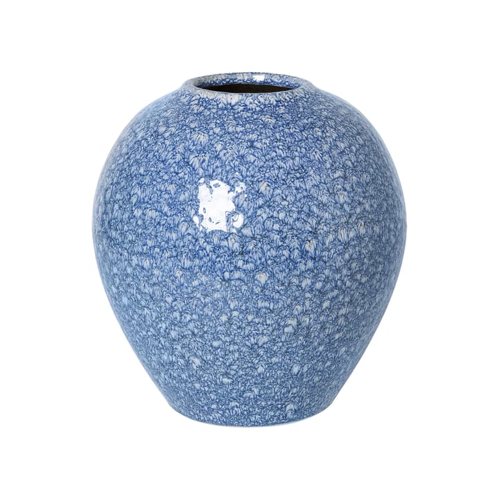 Ingrid keramikvase 25,5 cm, Insignia blue/White Broste Copenhagen