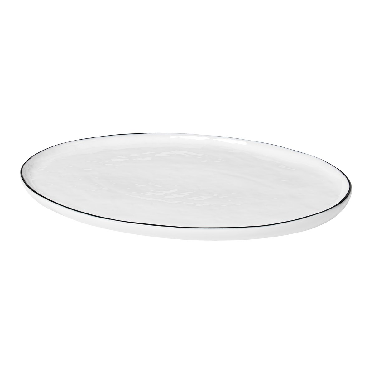 Broste Copenhagen Salt oval tallerken 20×30 cm