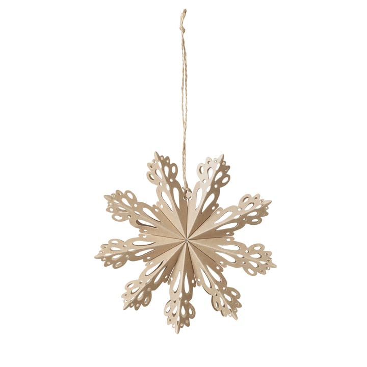 Snowflake juledekoration natural, Ø15 cm Broste Copenhagen