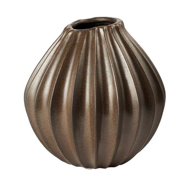 Wide vase M 25 cm - Brown - Broste Copenhagen