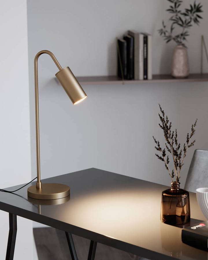 Curve bordlampe 51 cm, Mat guld By Rydéns