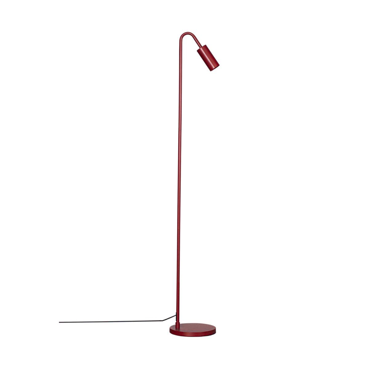 By Rydéns Curve gulvlampe 146 cm Mørkerød