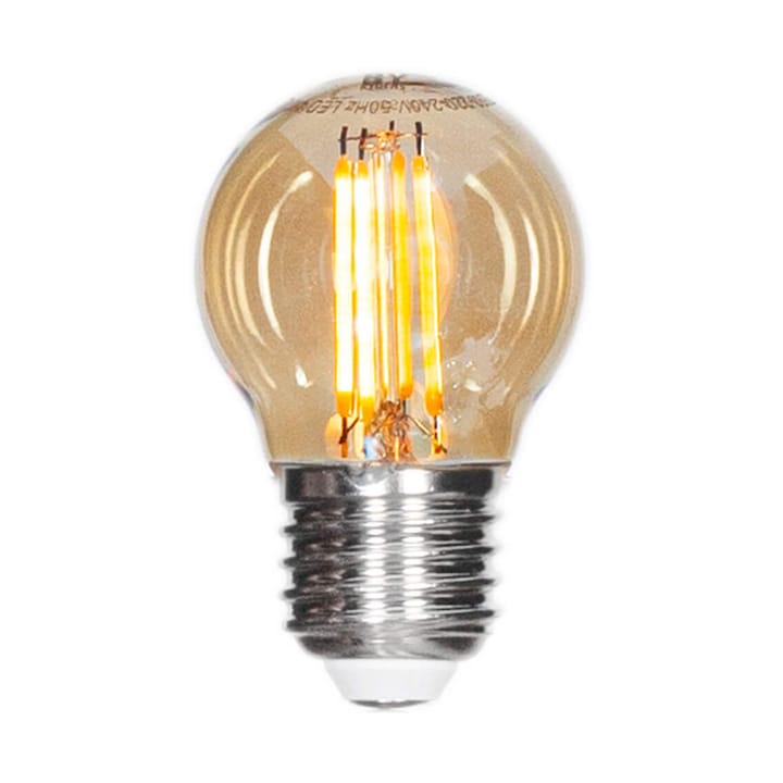 Filament lampe LED dæmpbar kugle E27 4W, Amber Ø4,5 cm By Rydéns