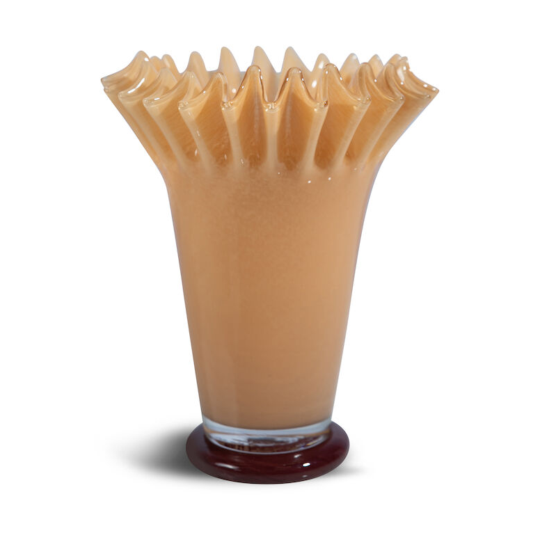 Byon Lori vase 28 cm Yellow/Bordeaux