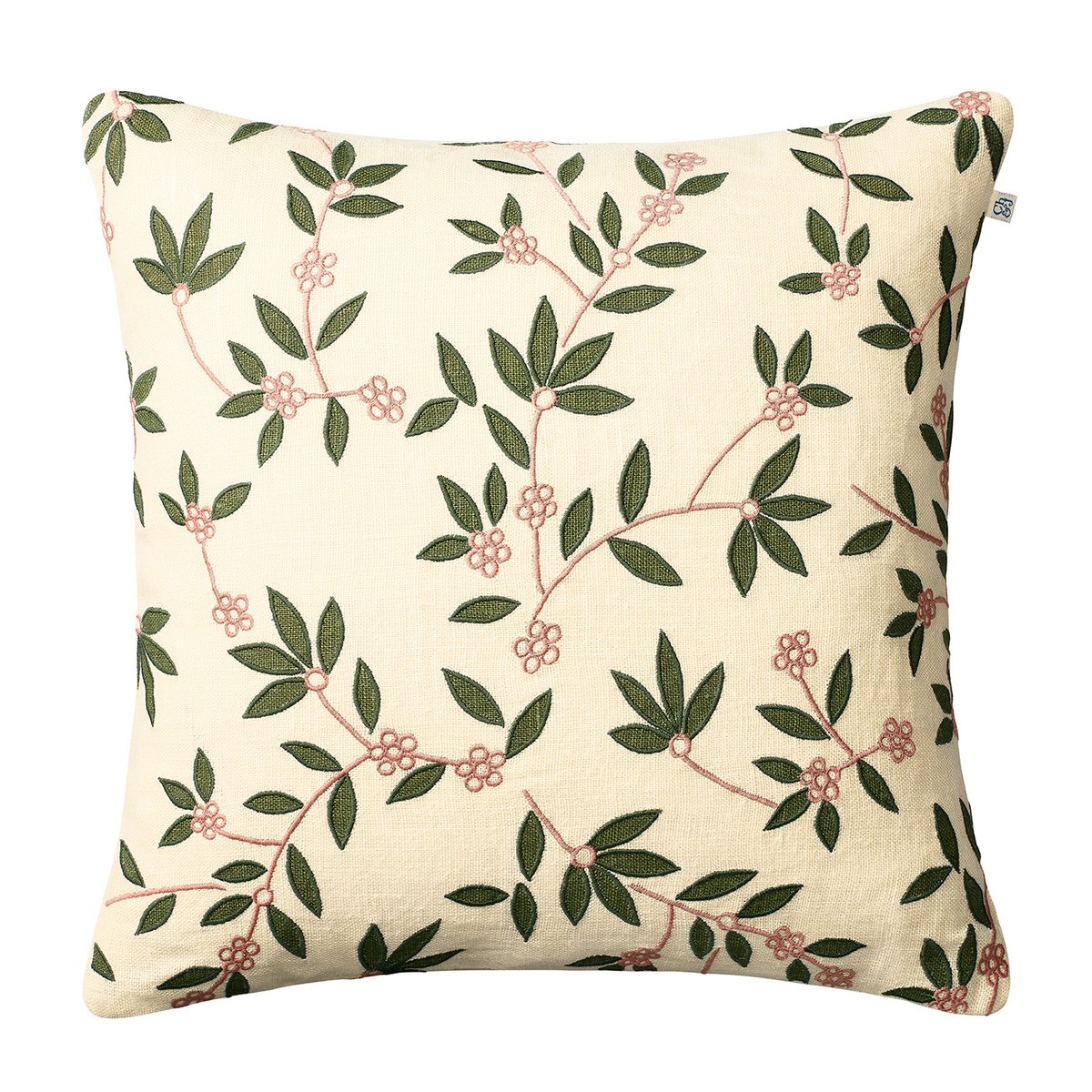 Chhatwal & Jonsson Gita pudebetræk 50×50 cm Beige/Green/Rose