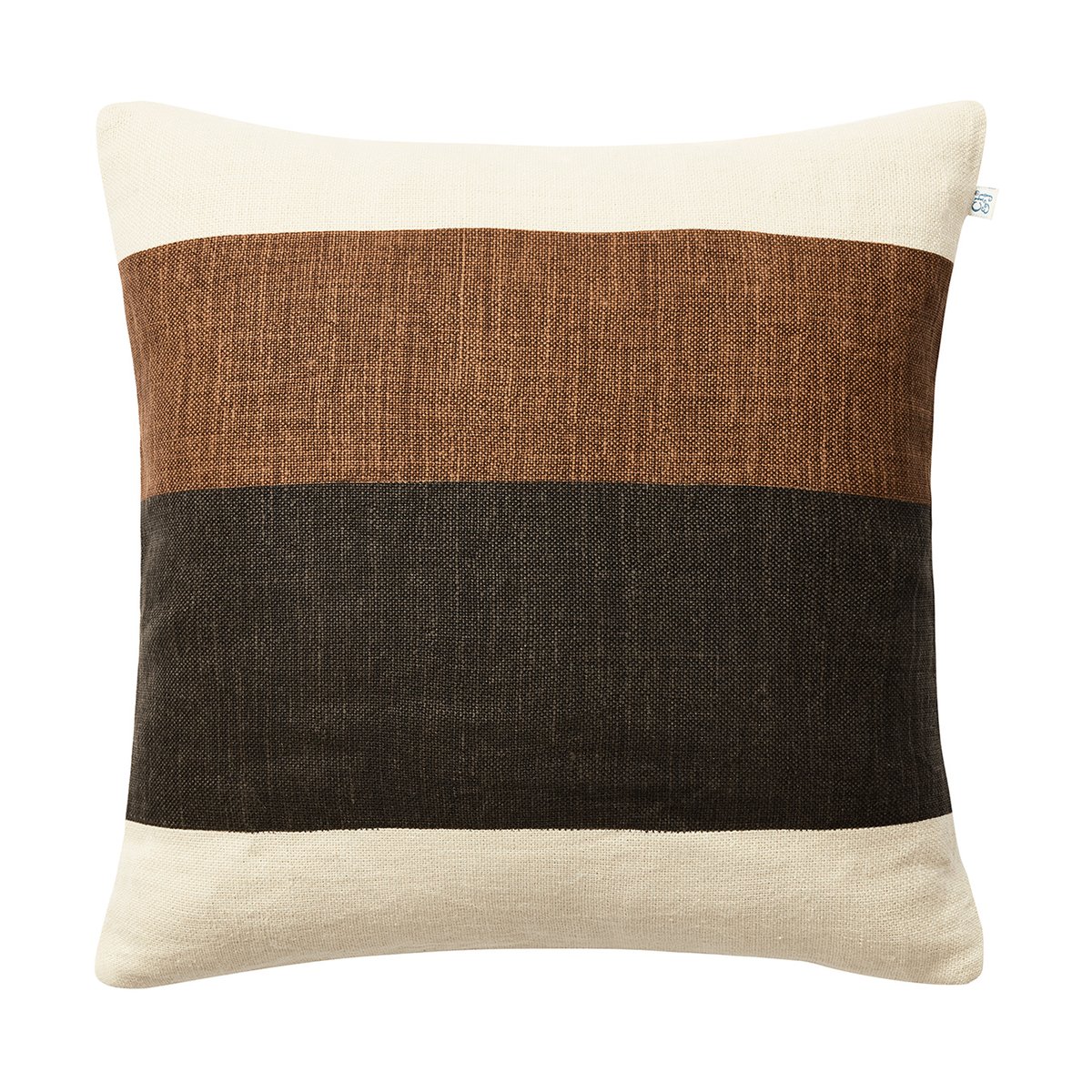 Chhatwal & Jonsson Kumar pudebetræk 50×50 cm Taupe/Dark Brown