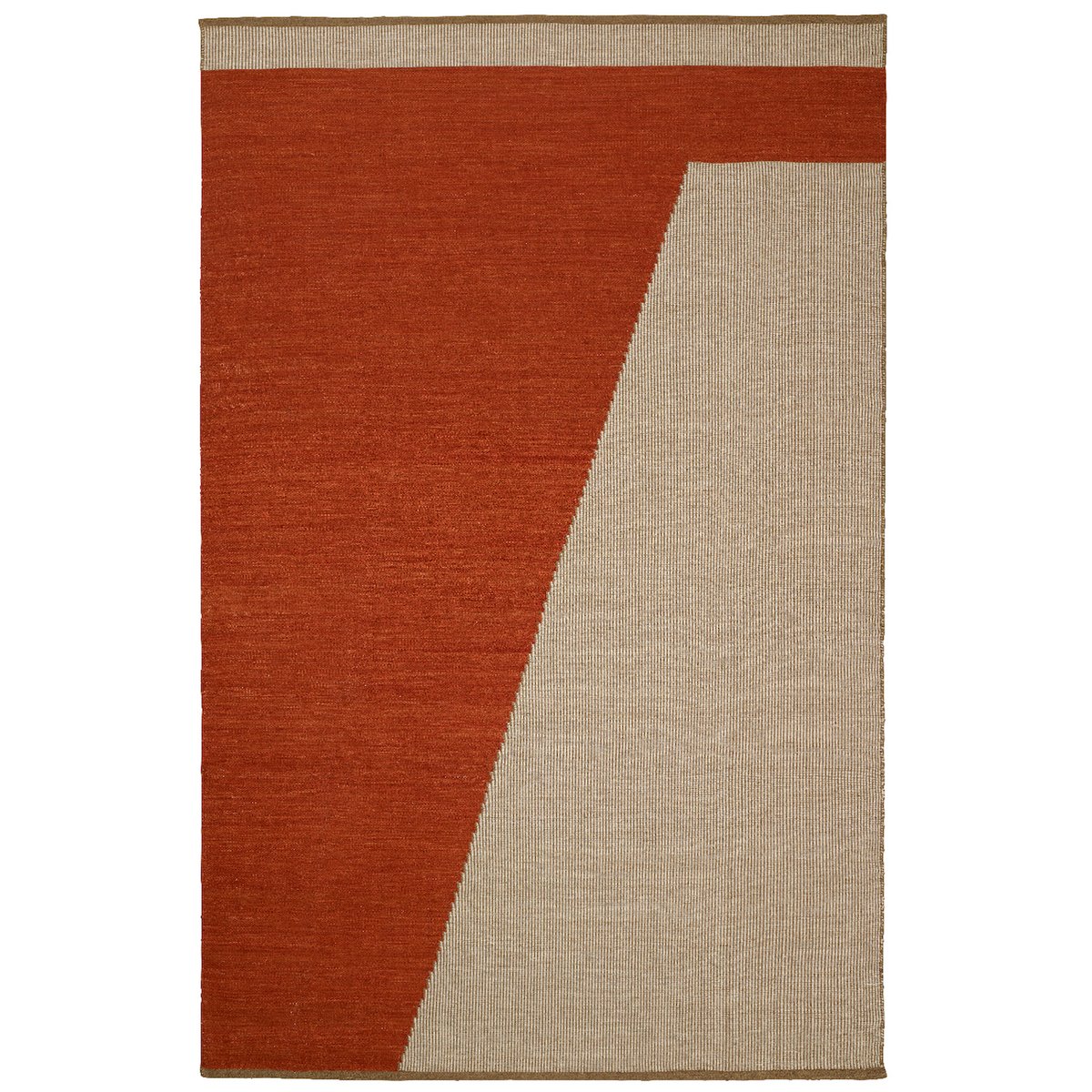 Chhatwal & Jonsson Una uldtæppe 230×320 cm Rust/Beige/Offwhite