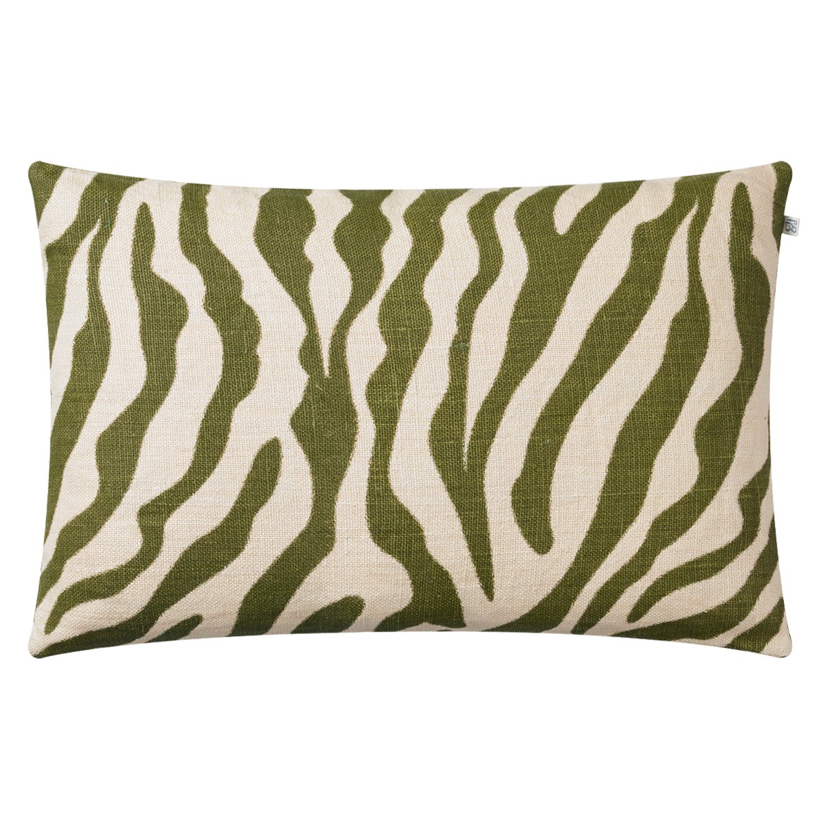 Chhatwal & Jonsson Zebra pudebetræk 40×60 cm Cactus green