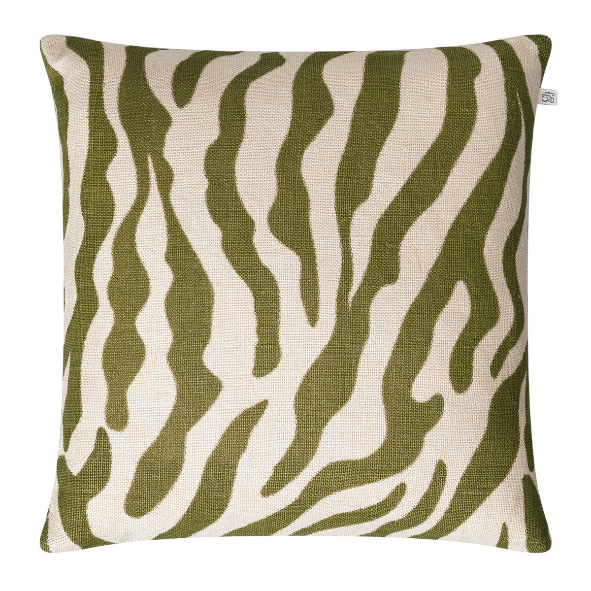 Chhatwal & Jonsson Zebra pudebetræk 50 x 50 cm Cactus green