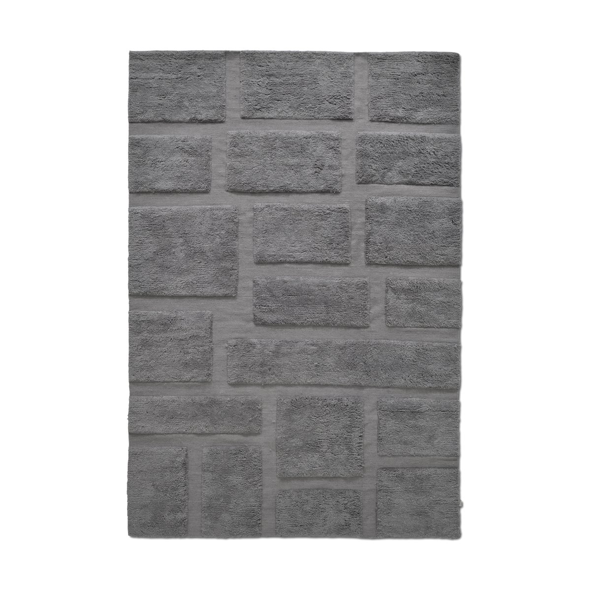 Classic Collection Bricks uldtæppe 170×230 cm Grå