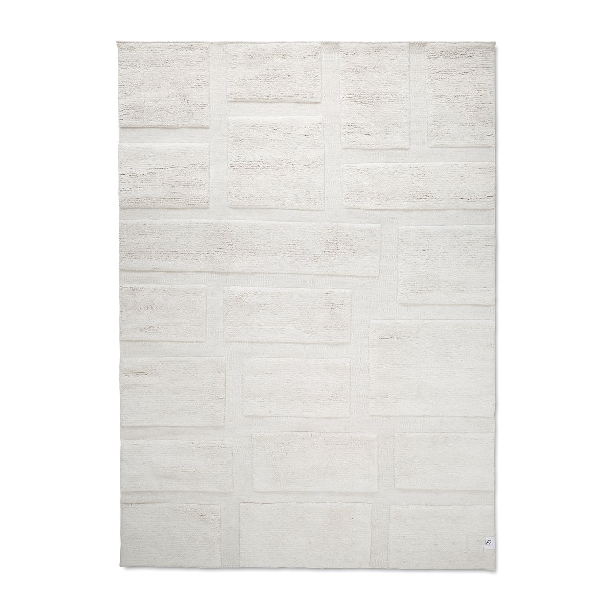 Classic Collection Bricks uldtæppe 170×230 cm Ivory