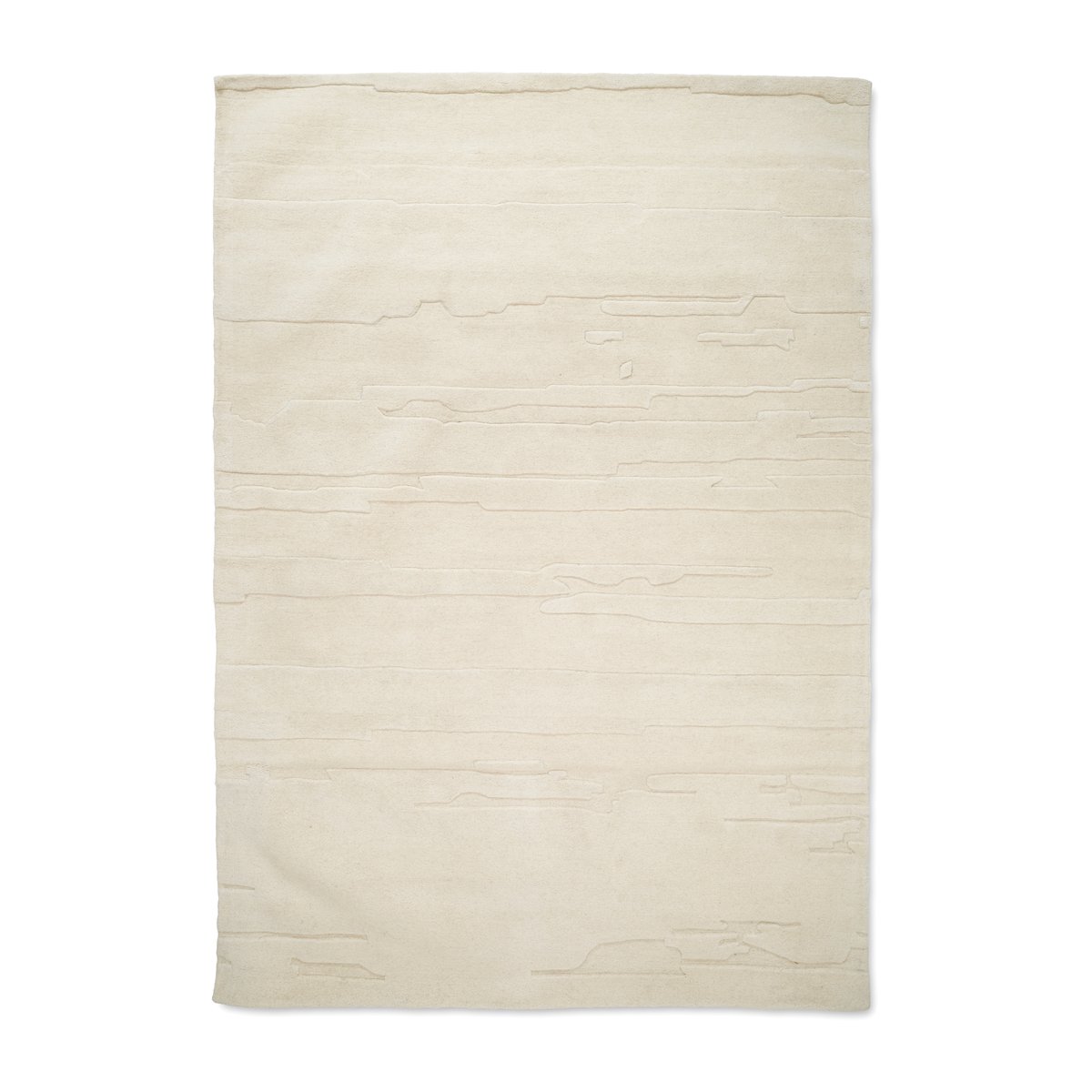 Classic Collection Curve uldtæppe 170×230 cm Ivory