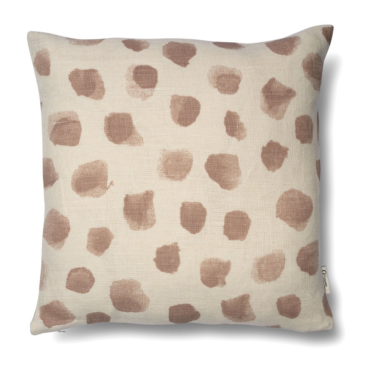 Classic Collection Dotty pudebetræk 50×50 cm Hvid/Bark