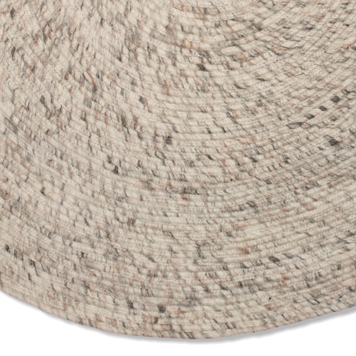 Merino uldtæppe rundt Ø160 cm, Beige Classic Collection