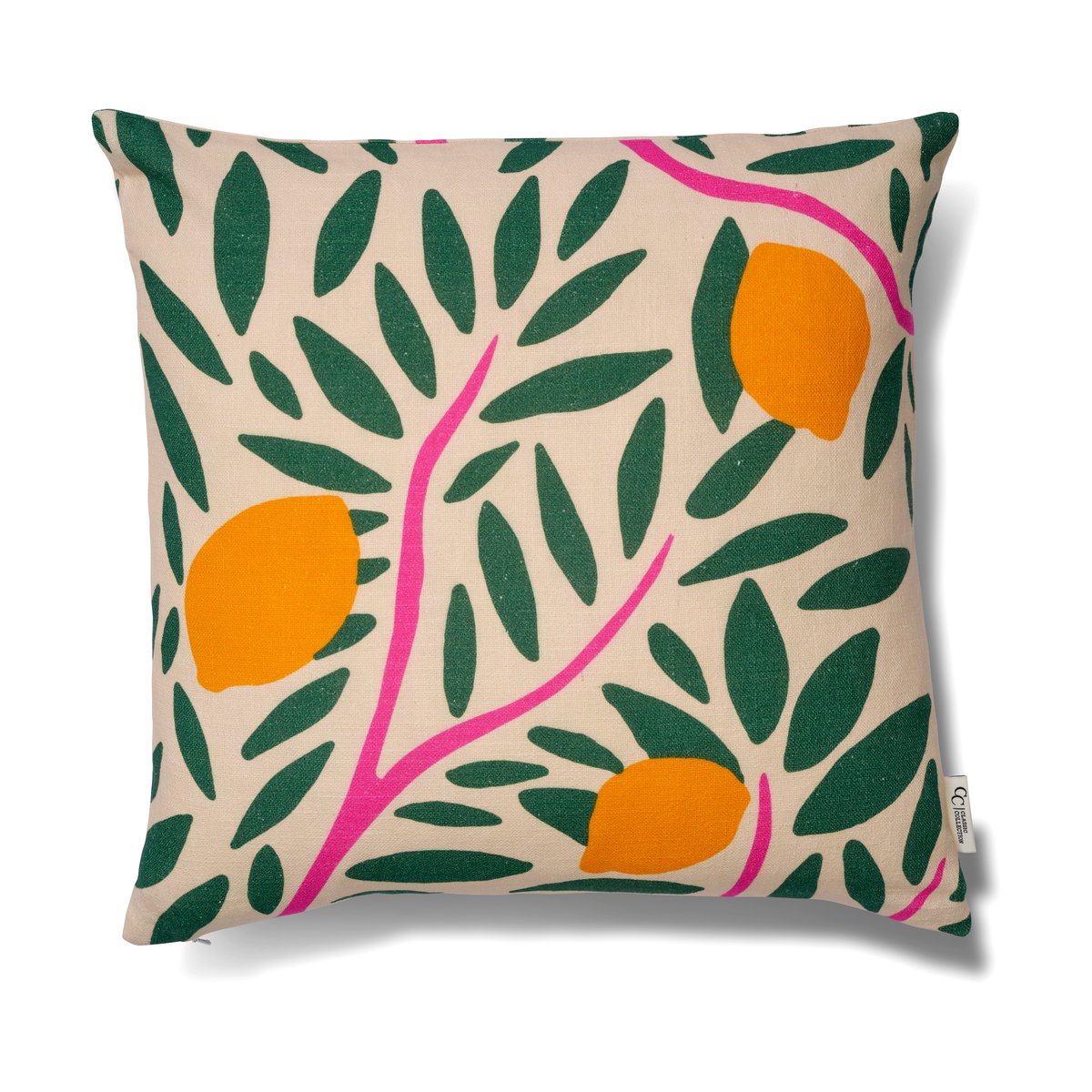 Classic Collection Sunny citrus pudebetræk 50×50 cm Grøn