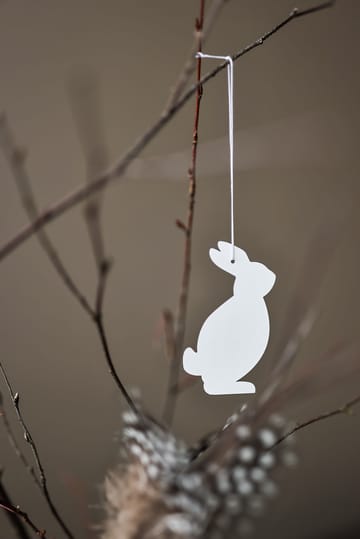 Easter Deco hare påskeophæng 4-pak - White - Cooee Design