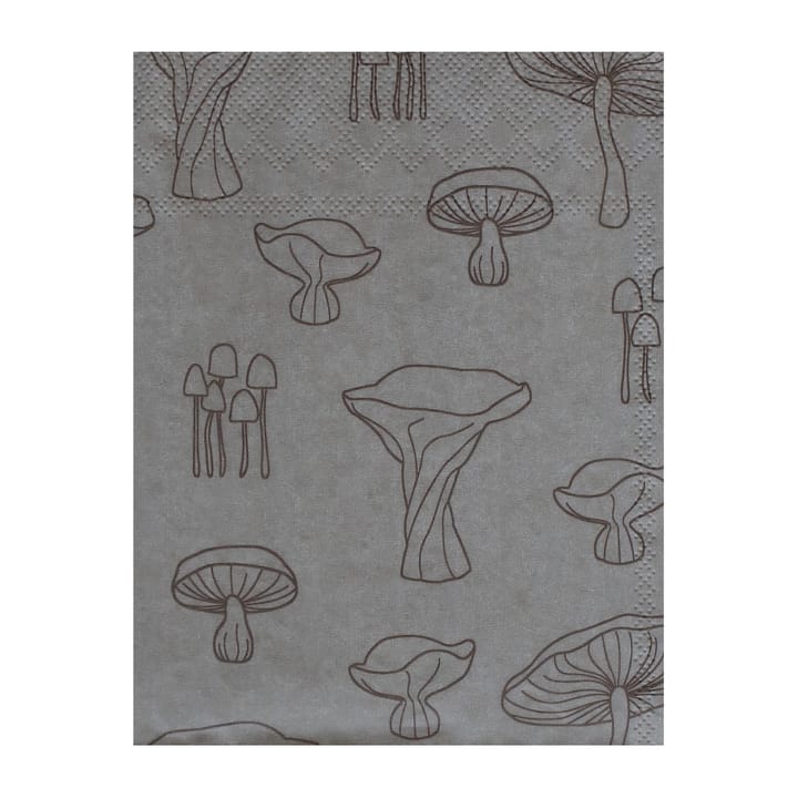 Fungi servietter 33x33 cm 20-pak, Sand/Hazelnut Cooee Design