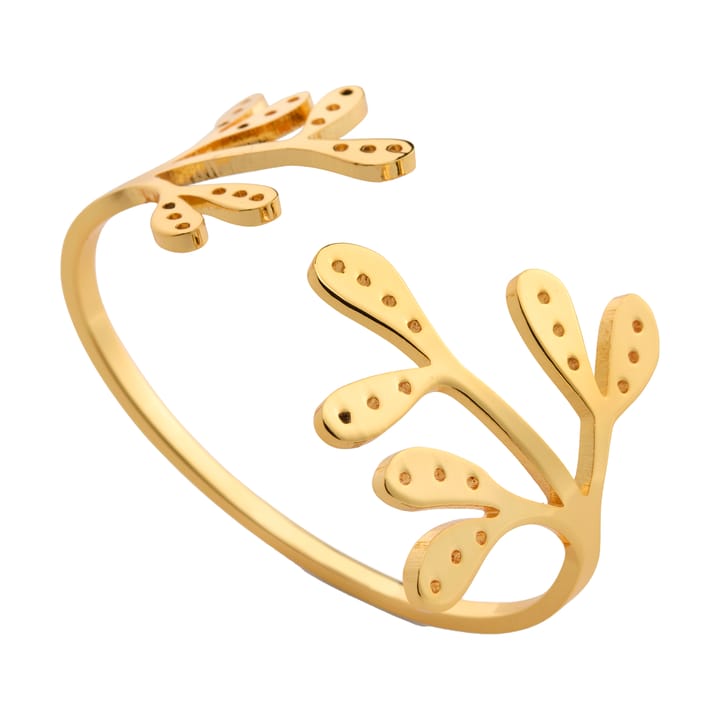 Mistletoe servietring 2-pak - Brass - Cooee Design