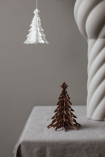 Paper Pinetree dekorationsophæng 2 stk - Coffee - Cooee Design