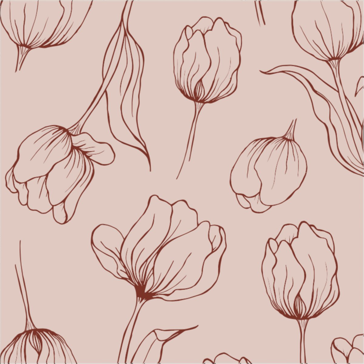 Cooee Design Tulipa servietter 33×33 cm Blush