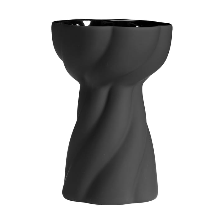 Twist bulb vase 12,8 cm - Black - Cooee Design