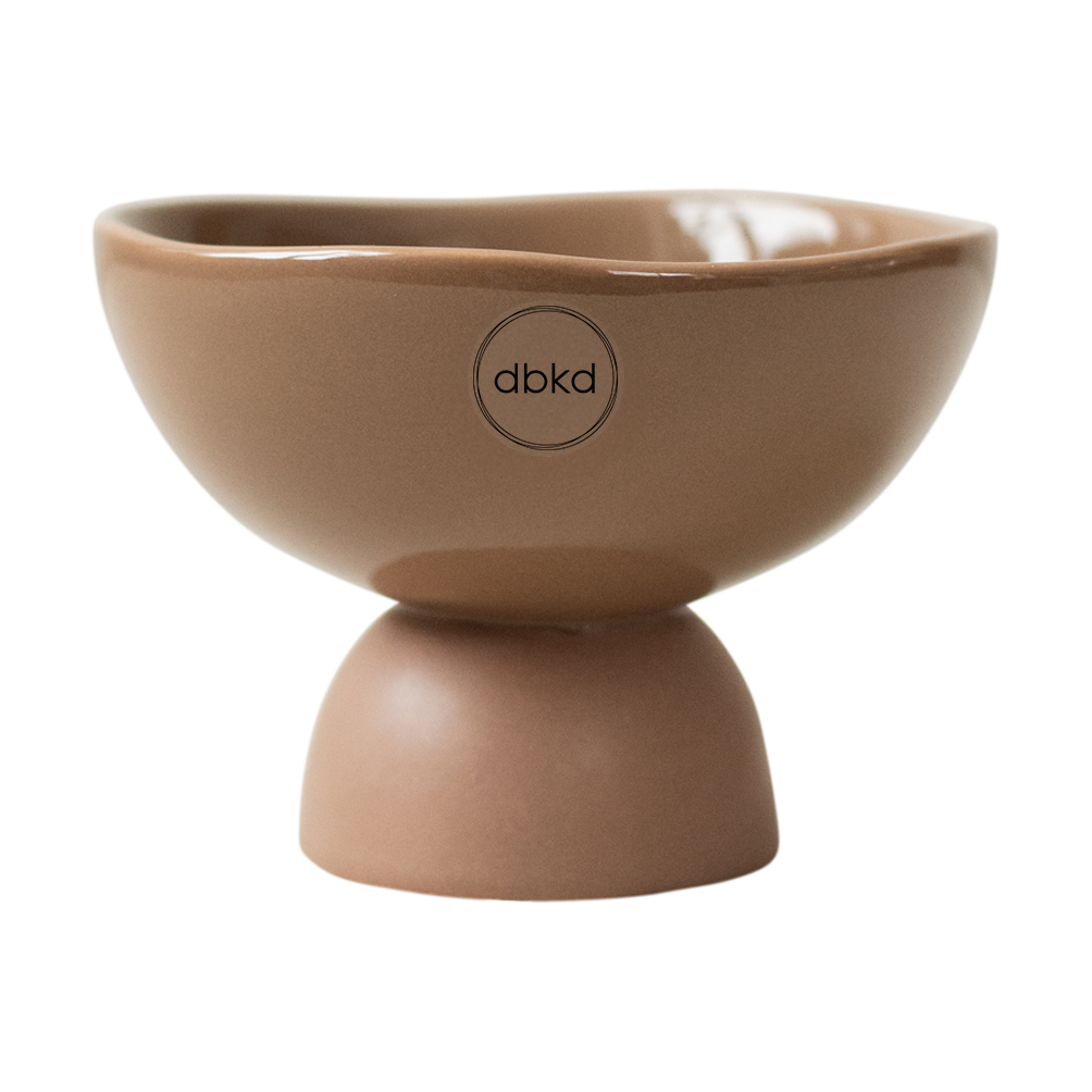 DBKD Base Dome krukke S Ø12 cm Nougat