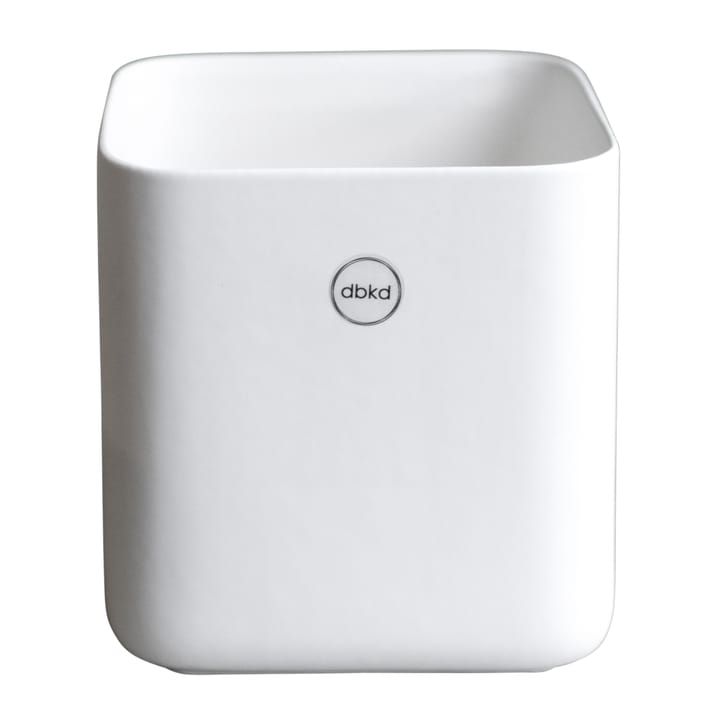 Cube krukke small 13 cm - Matte white - DBKD