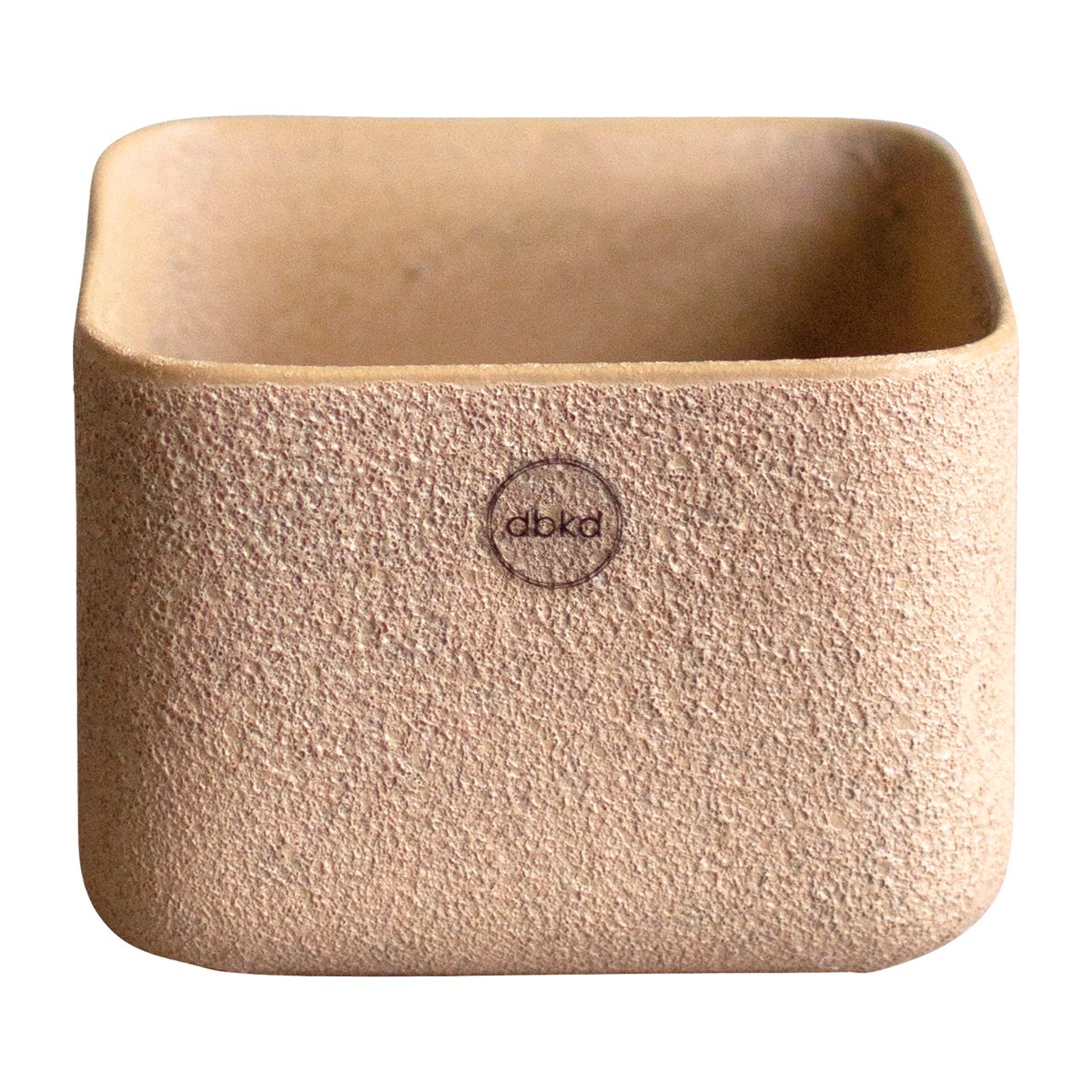 DBKD Cube plante lav krukke 13 cm Sand