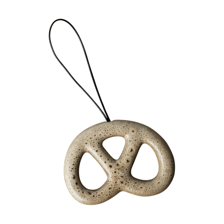 Hanging pretzel dekorationsophæng, Beige DBKD