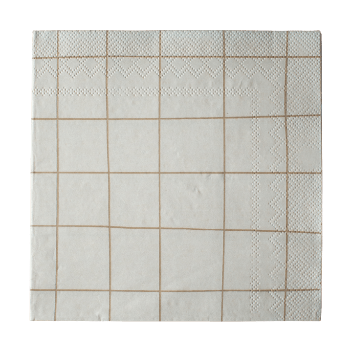 Square papirserviet 33x33 cm - Creme - DBKD