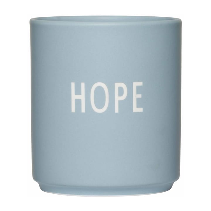 Design Letters favoritkop 25 cl, Hope/Light blue Design Letters