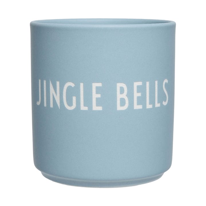 Design Letters favoritkop 25 cl - Jingle bells-light blue - Design Letters