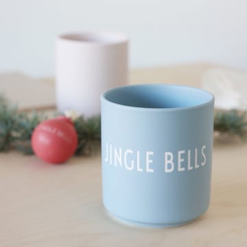 Design Letters favoritkop 25 cl - Jingle bells-light blue - Design Letters