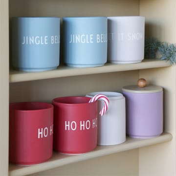 Design Letters favoritkop 25 cl - Jingle bells-light blue - Design Letters