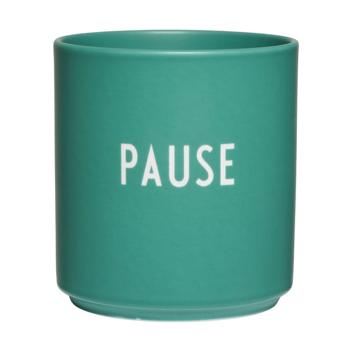 Design Letters favoritkop 25 cl, Pause-antique green Design Letters