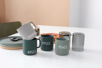 Design Letters favoritkop med hank 25 cl - Hygge/Dark green - Design Letters