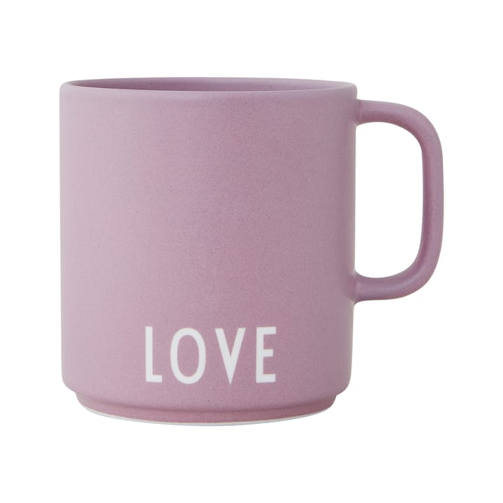 Design Letters favoritkop med hank 25 cl, Love/Lavender Design Letters