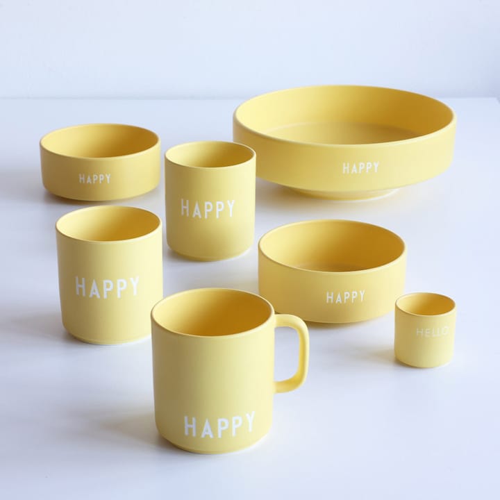 Design Letters favoritkop med hank 25 cl, Yellow Design Letters