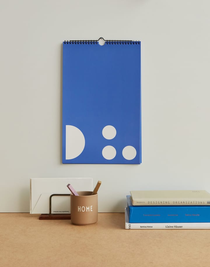 Design Letters månedsplan, Cobalt blue Design Letters