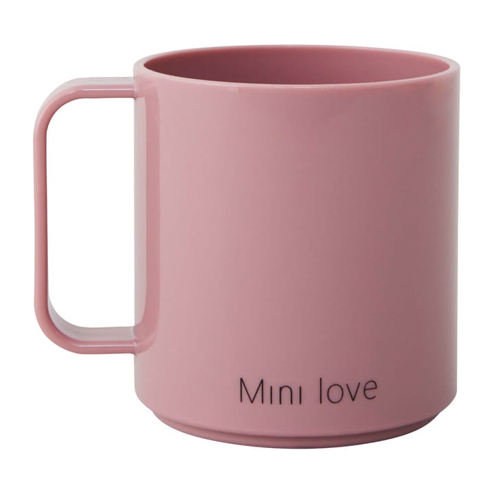 Design Letters Mini Love kop med hank - Ash rose - Design Letters