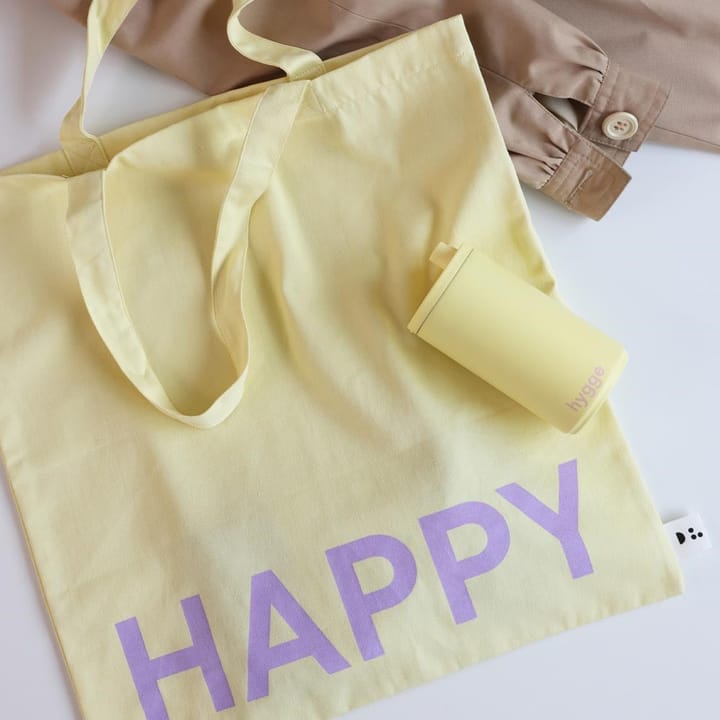 Design Letters Tote bag taske, Yellow-pink Design Letters