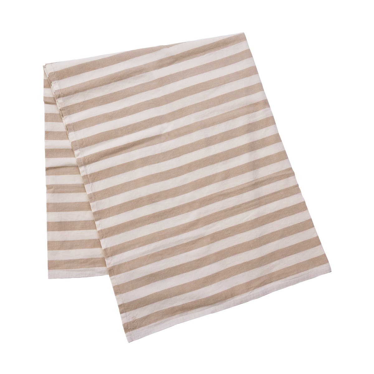 ERNST Ernst borddug stribet 145×240 cm Beige-hvid