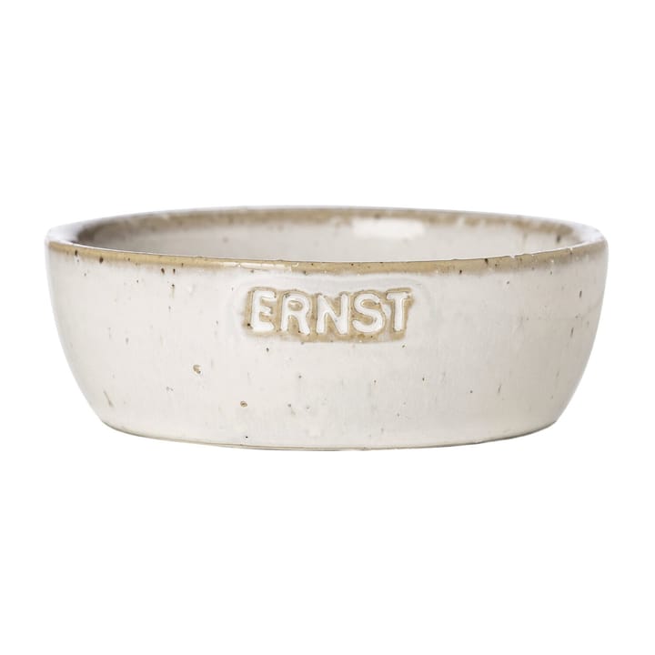 Ernst skål med logo naturhvid, Ø9 cm ERNST