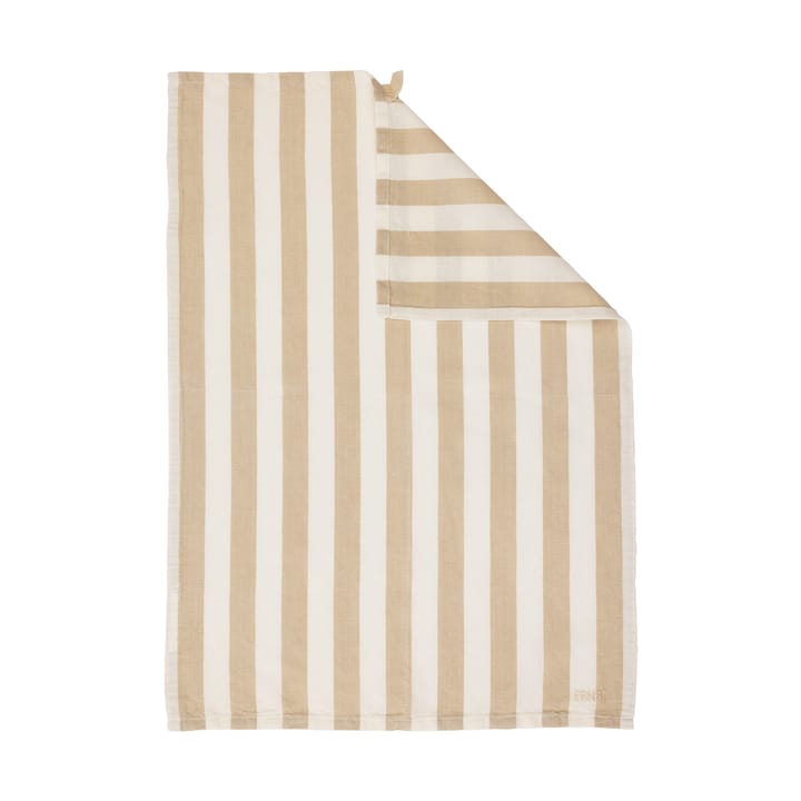 Ernst viskestykke bredstribet 47x70 cm, Beige-hvid ERNST