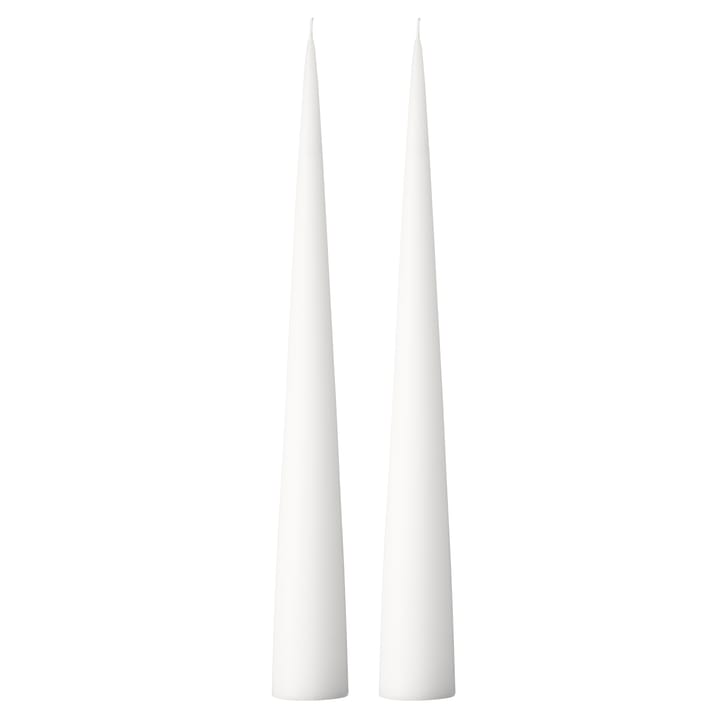 ester & erik kegleformet lys 37 cm 2-pak mat - Pure white 31 - Ester & erik