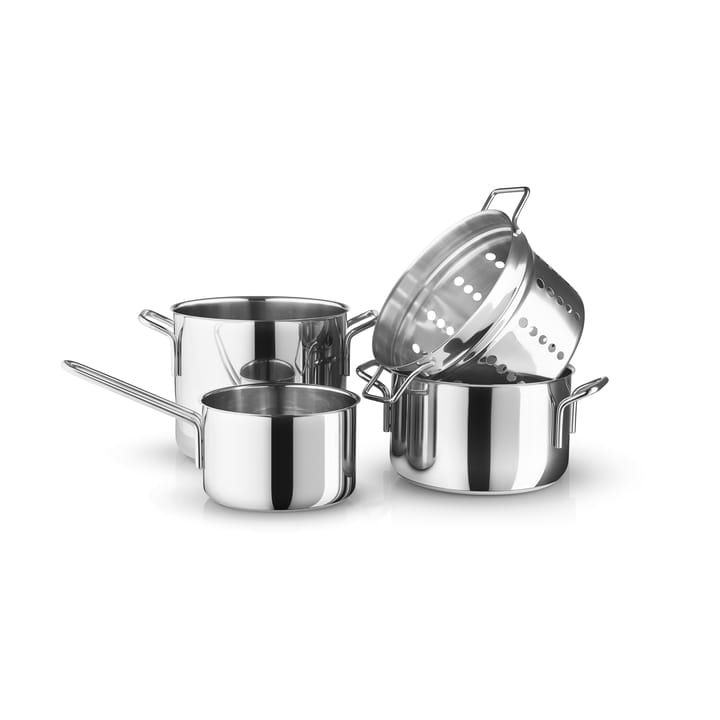 Eva Trio Stainless Steel grydesæt 4 dele, Rustfrit stål Eva Solo